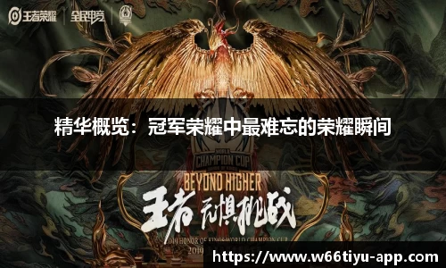 精华概览：冠军荣耀中最难忘的荣耀瞬间
